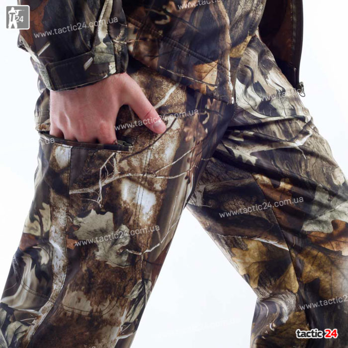 Камуфляжный Костюм (812) "Дуб темный лес" Водоотталкивающий на змейках в военторг tactic24.com.ua