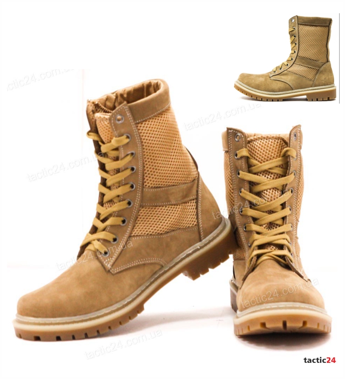 Берцы летние теплый Песок НАТО Сетка 3D в военторг tactic24.com.ua