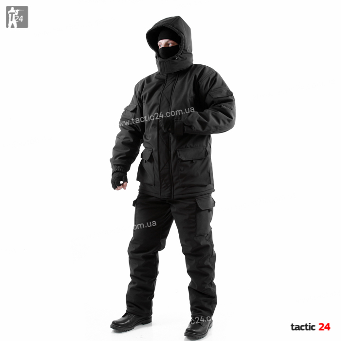 Зимний камуфляж (112) Hardshell   Черный  в военторг tactic24.com.ua