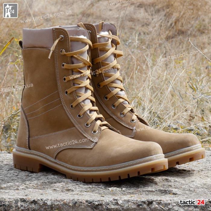 Зимние берцы теплый Песок ( 100 ) НАТО шерсть "Вездеход"  в военторг tactic24.com.ua