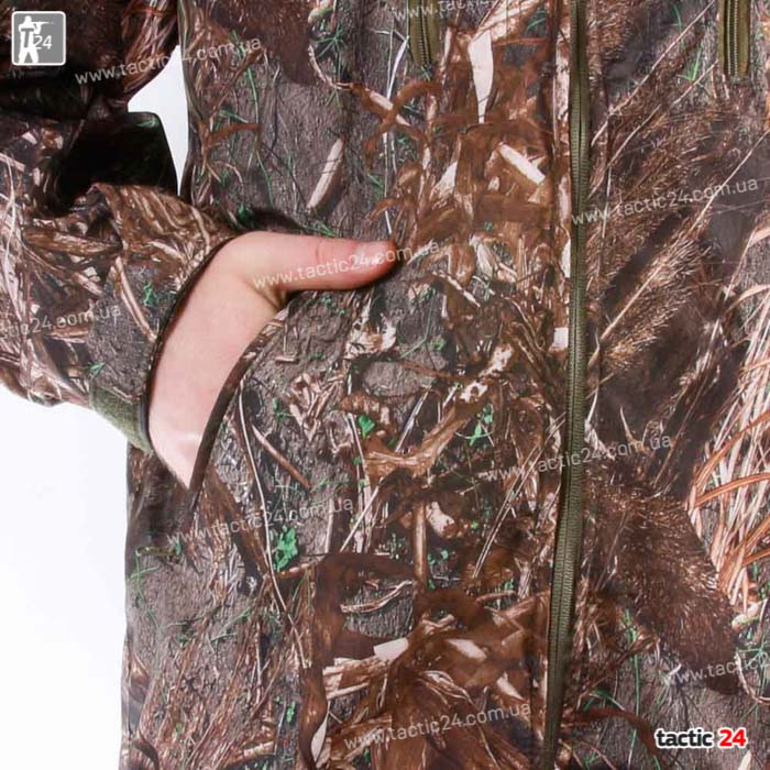 Камуфляжный Костюм (812) "Камыш Золотая нива" Охота Водоотталкивающий Дюспо флис на змейках в военторг tactic24.com.ua