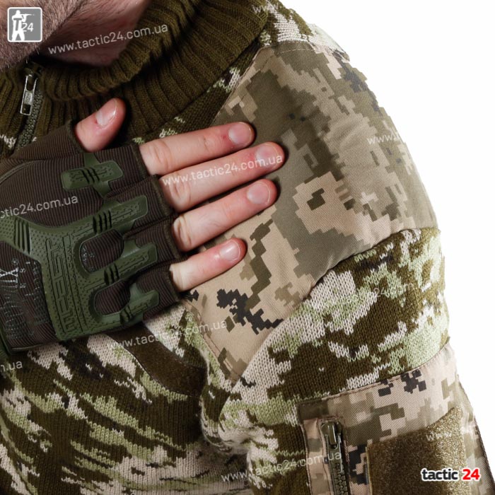 Офицерский свитер на змейке "Уставной Украина" в военторг tactic24.com.ua