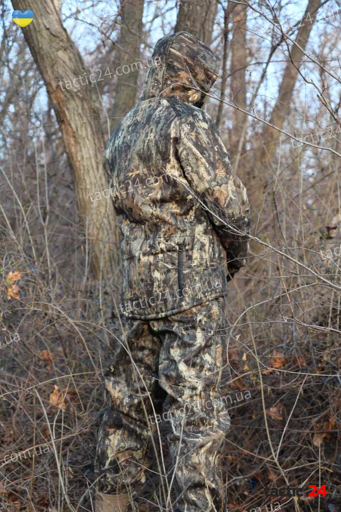 Зимний камуфляжный (112)  костюм с начесом Шерст Мембранный + полукомбинезоны Дуб ,  в военторг tactic24.com.ua