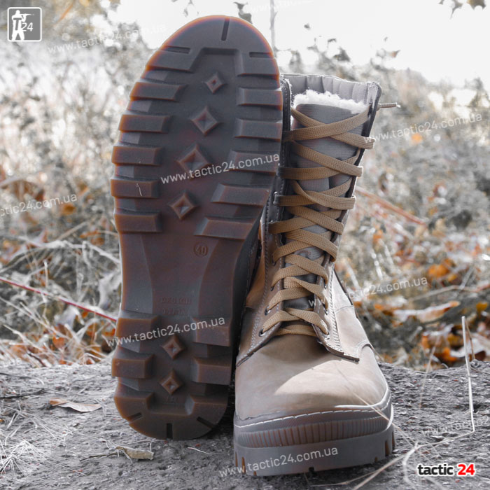 Зимние берцы теплый Песок ( 100 ) Трек шерсть "Треки"  в военторг tactic24.com.ua