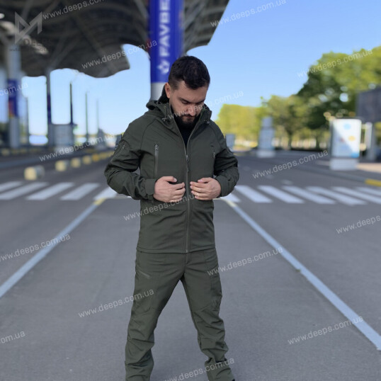 Куртка тактична Softshell Олива в военторг tactic24.com.ua