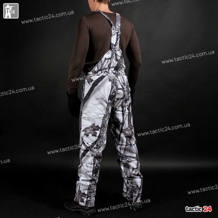 Зимний камуфляж (112) мембранный полукомбинезоны Белый клен  в военторг tactic24.com.ua