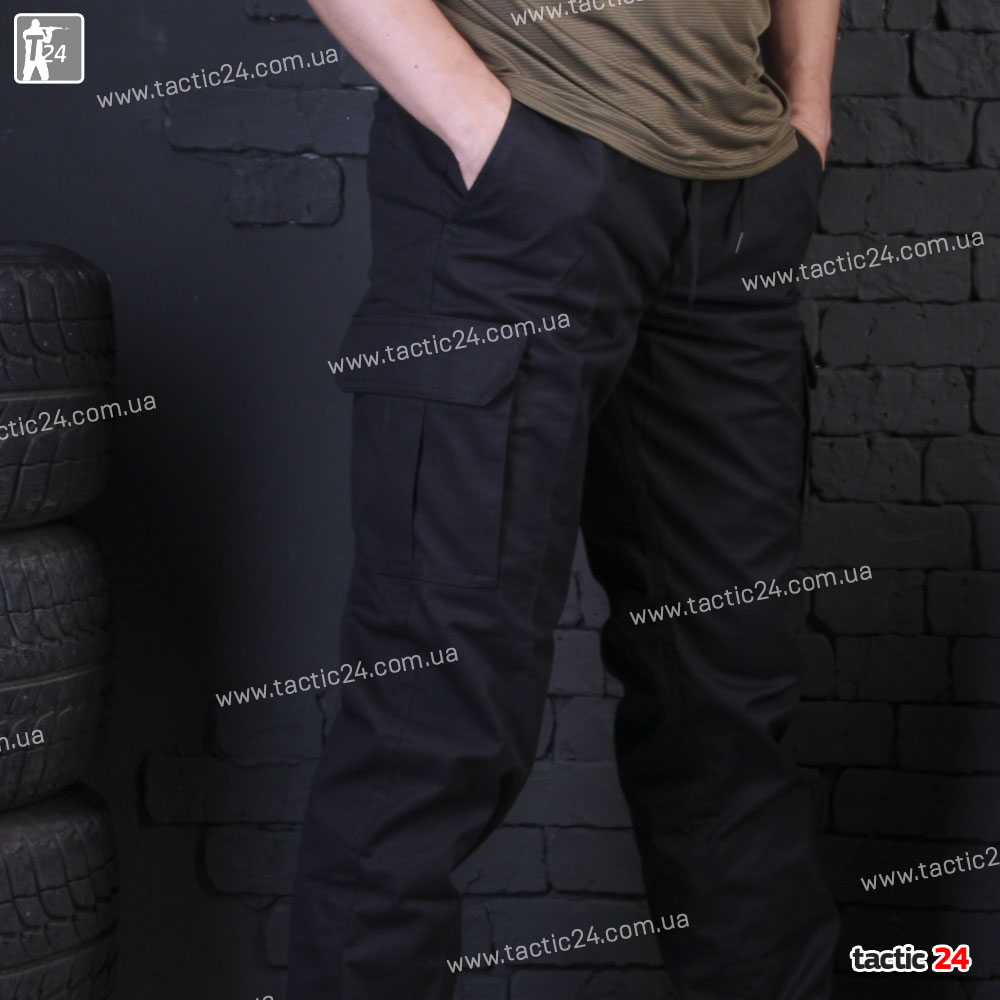 Штаны (851) ястреб спортивные Ripstop Черный в военторг tactic24.com.ua
