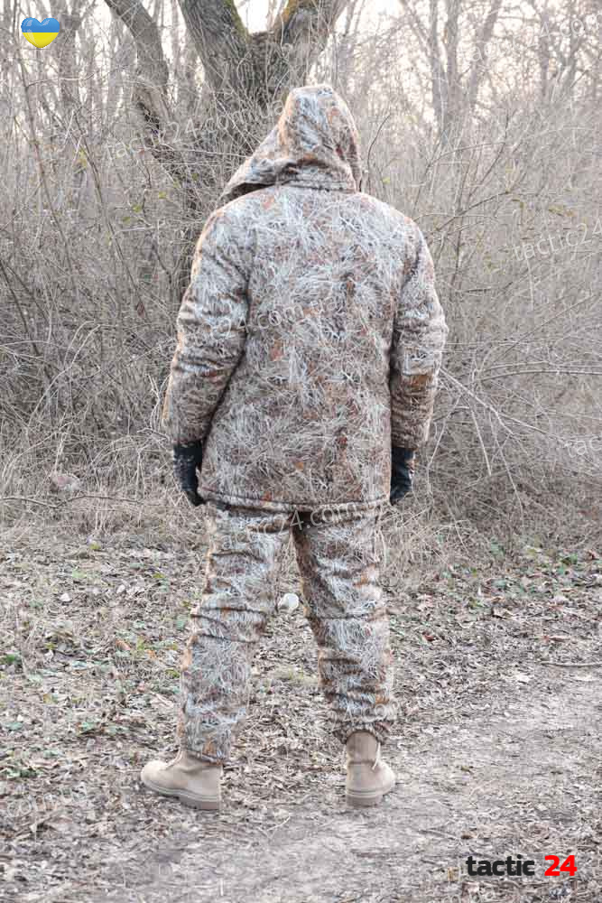 Зимовий камуфляжний костюм Парка + полукомбінезон Світлий очерет в военторг tactic24.com.ua