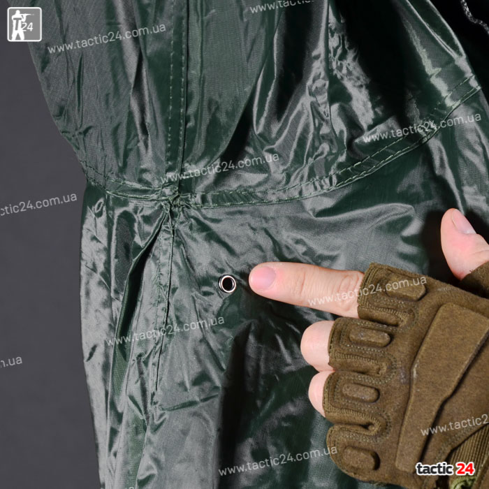 Дождевик Плащ "Прорезиненные швы" Олива в военторг tactic24.com.ua