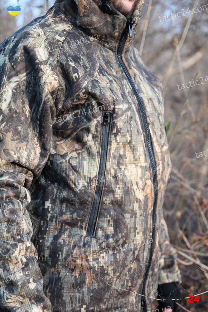 Зимний камуфляжный (112)  костюм с начесом Шерст Мембранный + полукомбинезоны Дуб ,  в военторг tactic24.com.ua