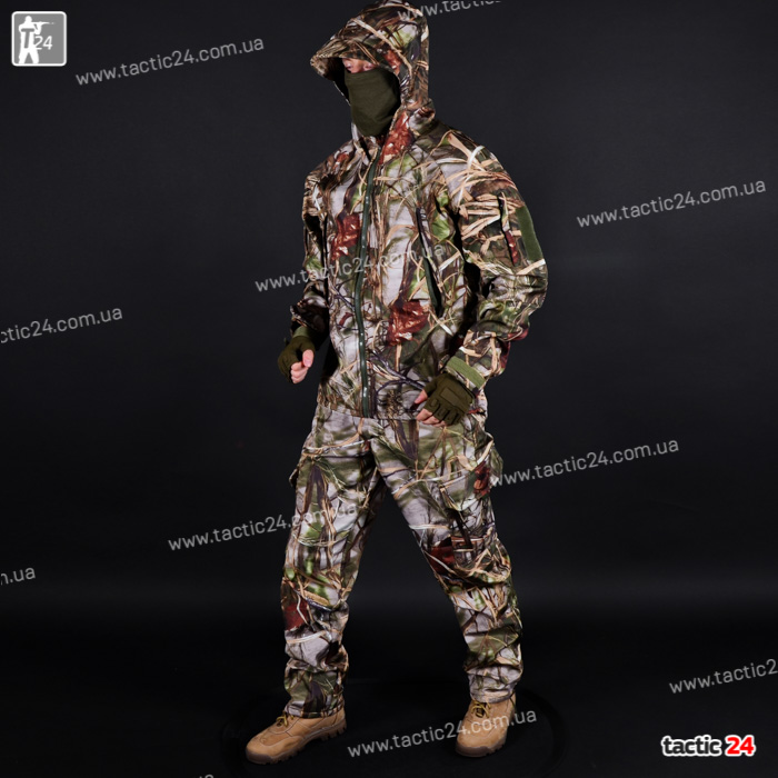 Камуфляжный Костюм Охота-Рыбалка (112) "Камыш Темный" Пошив как софтшел в военторг tactic24.com.ua