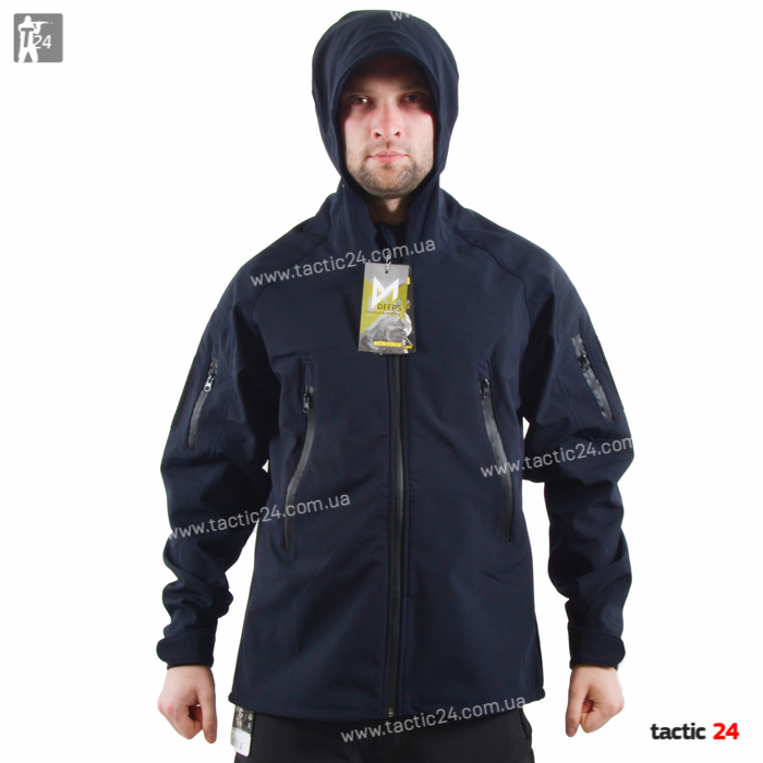 Куртка тактическая Softshell Синий в военторг tactic24.com.ua