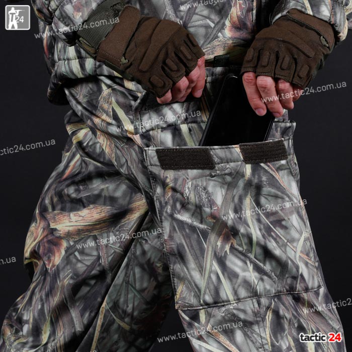 Камуфляжный Костюм Охота-Рыбалка (112) "Светлый камыш" Пошив как софтшел в военторг tactic24.com.ua