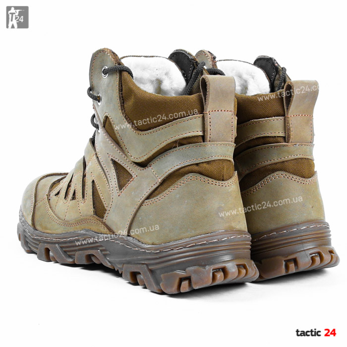 Зимові берці получеревики Мілтекс Хакі Коричневі в военторг tactic24.com.ua