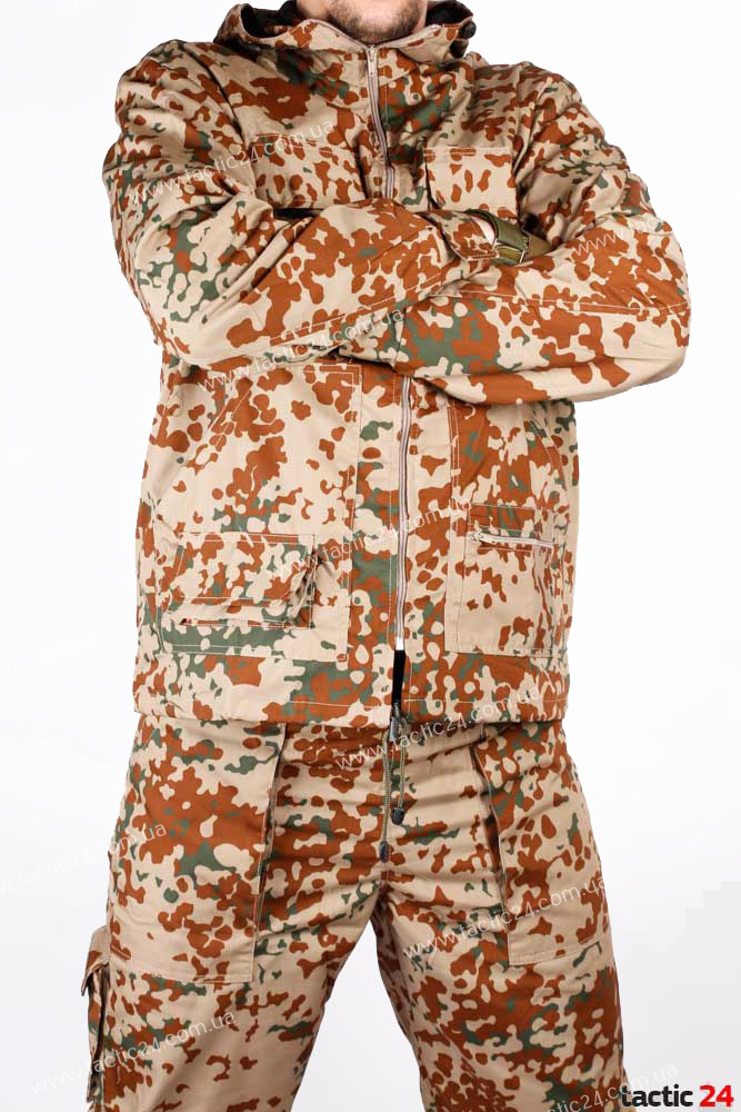 Камуфляж спорт с капюшеном Bundeswehr Tropentarn (Пустыня) с сеткой внутри - хлопок ,  в военторг tactic24.com.ua