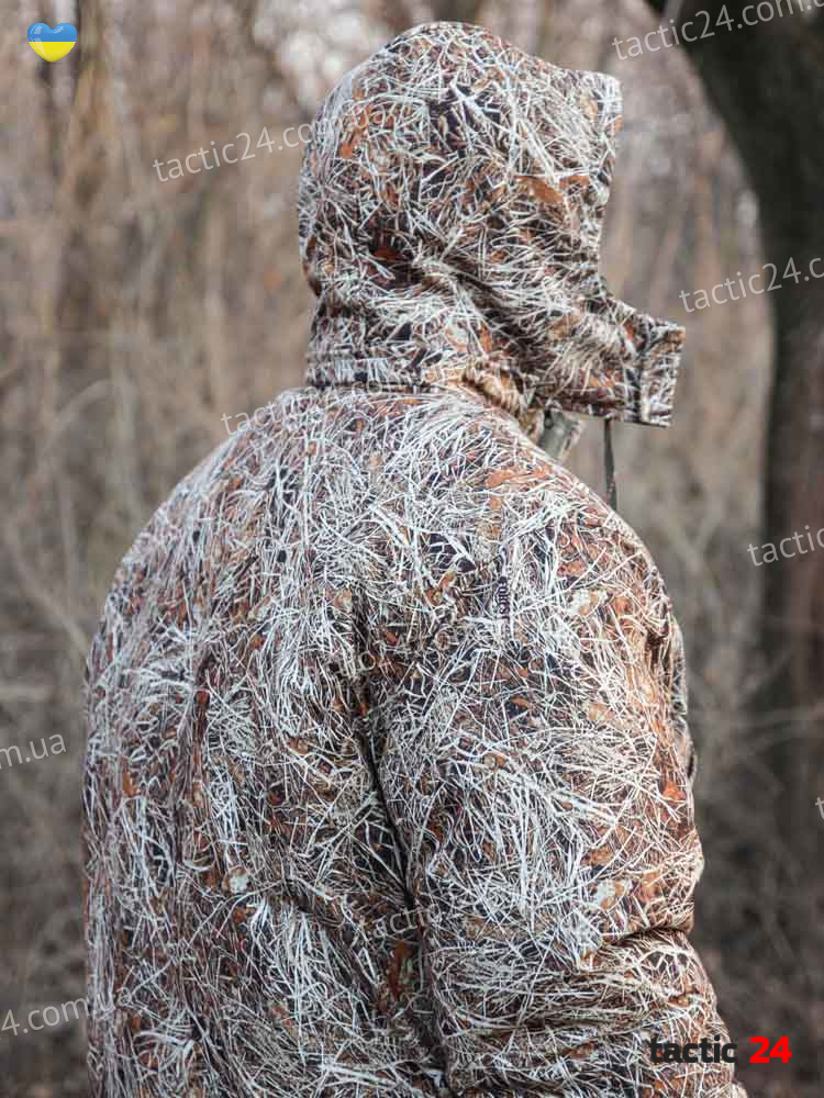 Зимовий камуфляжний костюм Парка + полукомбінезон Світлий очерет в военторг tactic24.com.ua