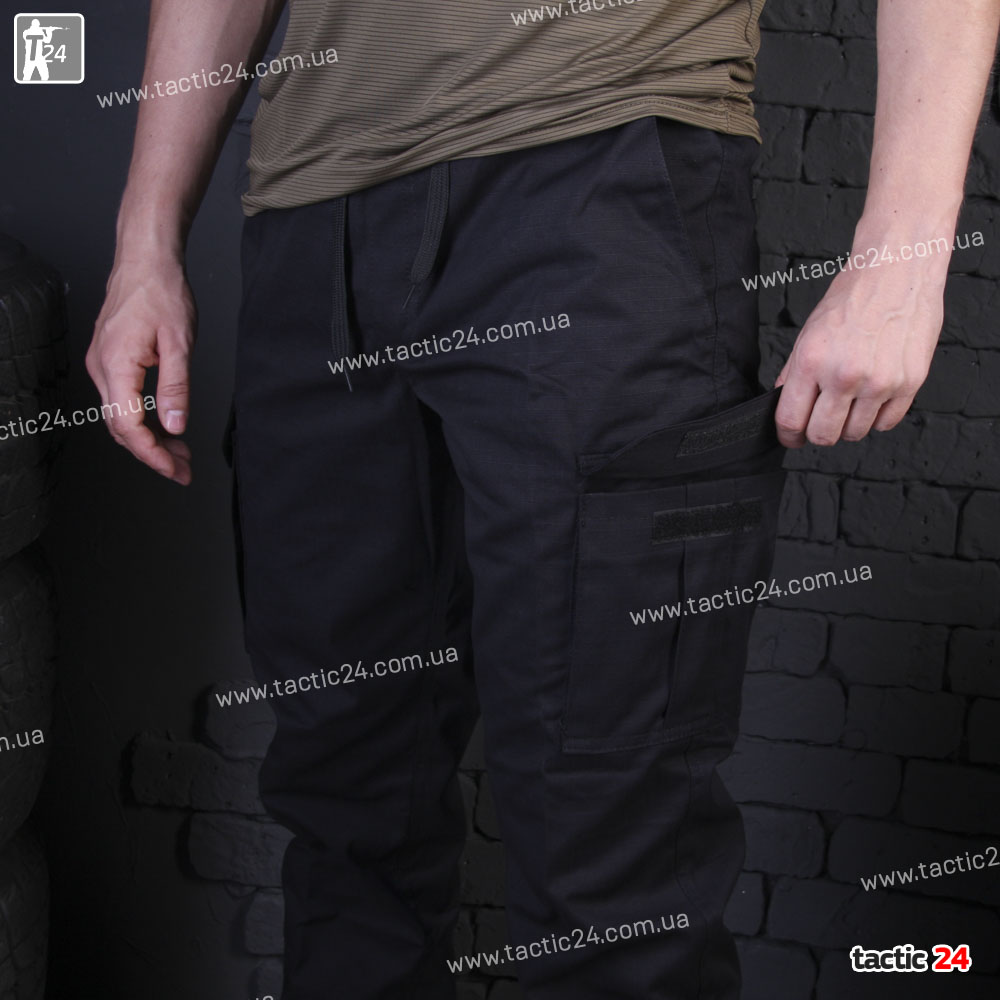 Штаны (851) ястреб спортивные Ripstop Черный в военторг tactic24.com.ua