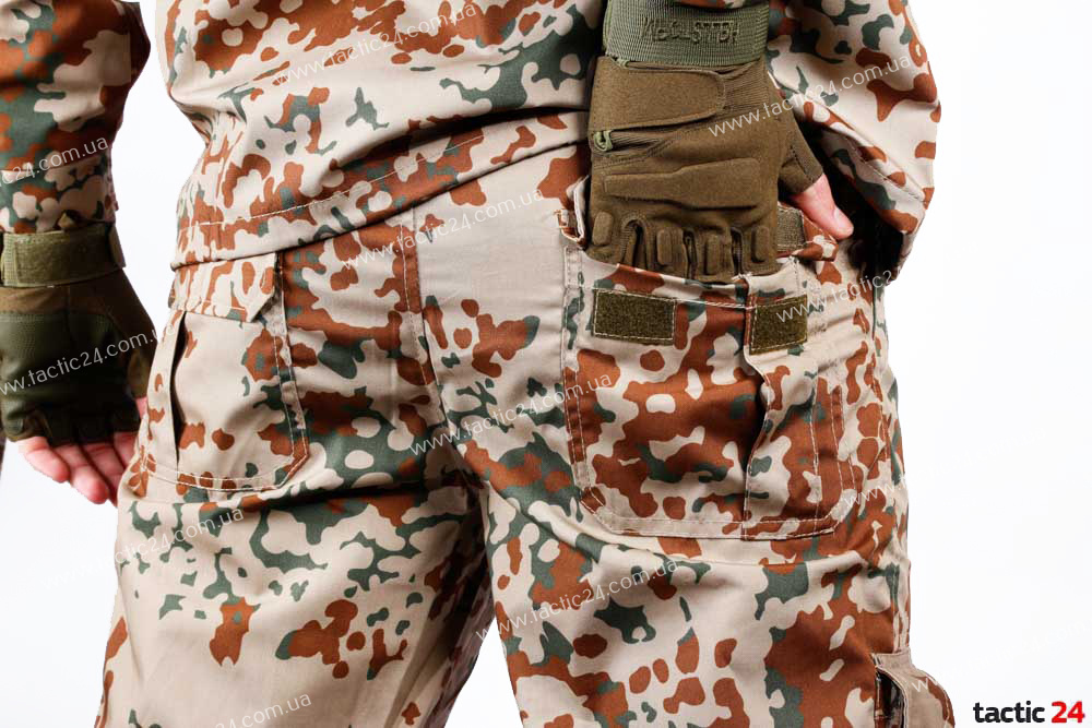 Камуфляж спорт с капюшеном Bundeswehr Tropentarn (Пустыня) с сеткой внутри - хлопок ,  в военторг tactic24.com.ua