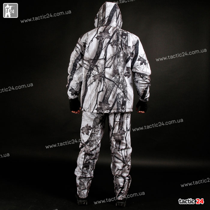 Зимний камуфляж (112) мембранный полукомбинезоны Белый клен  в военторг tactic24.com.ua