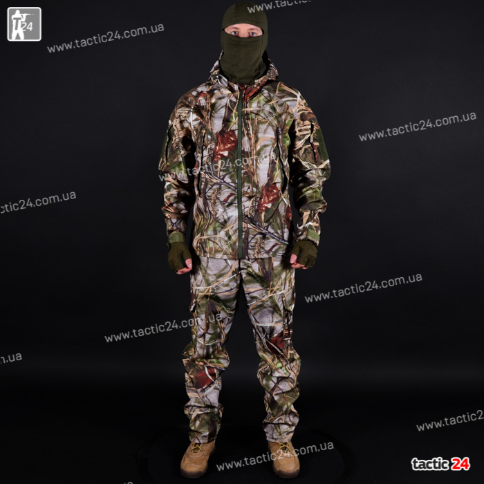 Камуфляжный Костюм Охота-Рыбалка (112) "Камыш Темный" Пошив как софтшел в военторг tactic24.com.ua