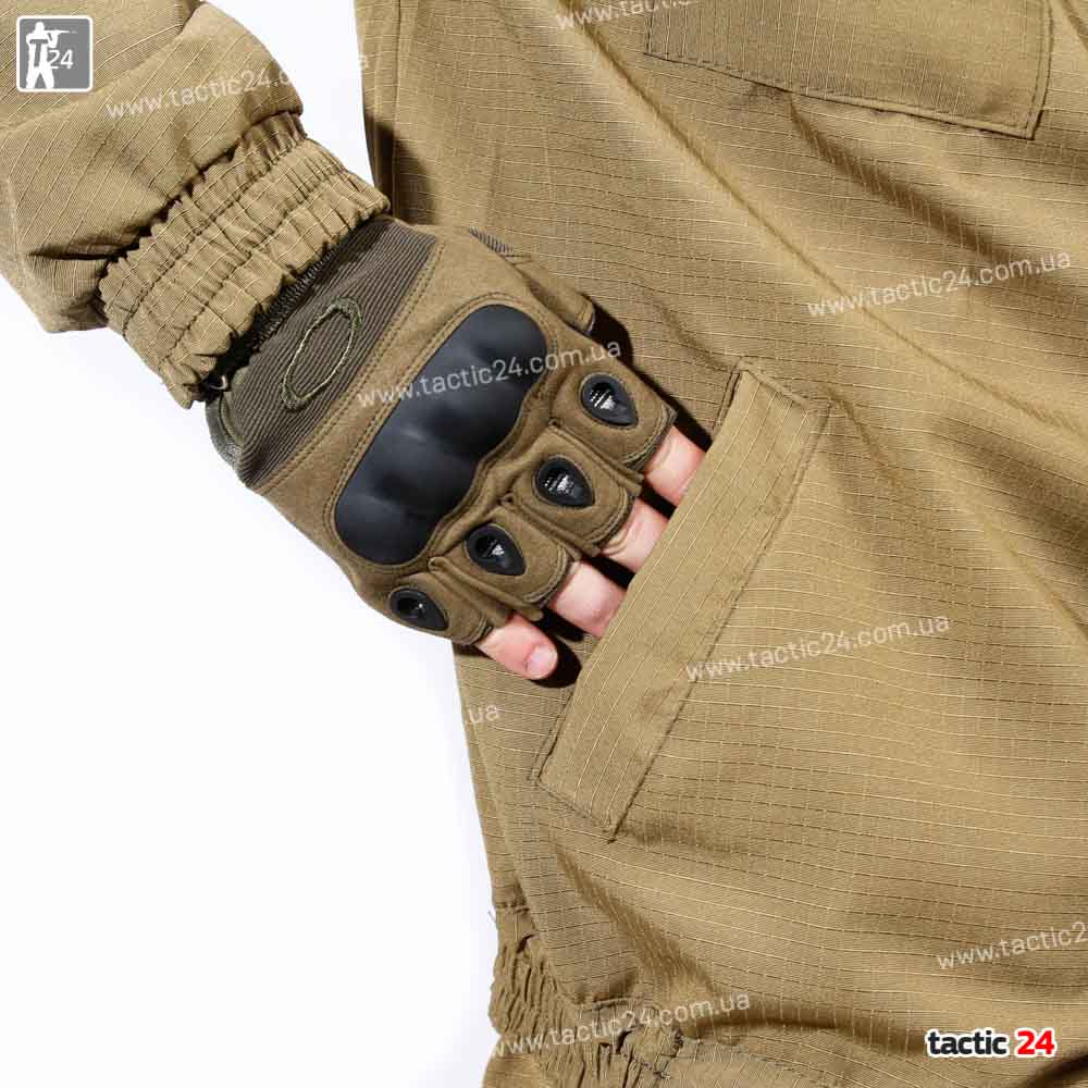 Камуфляж спорт с капюшеном Койот РипСтоп в военторг tactic24.com.ua