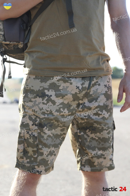 Шорты камуфляжные Цифра Украина "ВСУ" в военторг tactic24.com.ua
