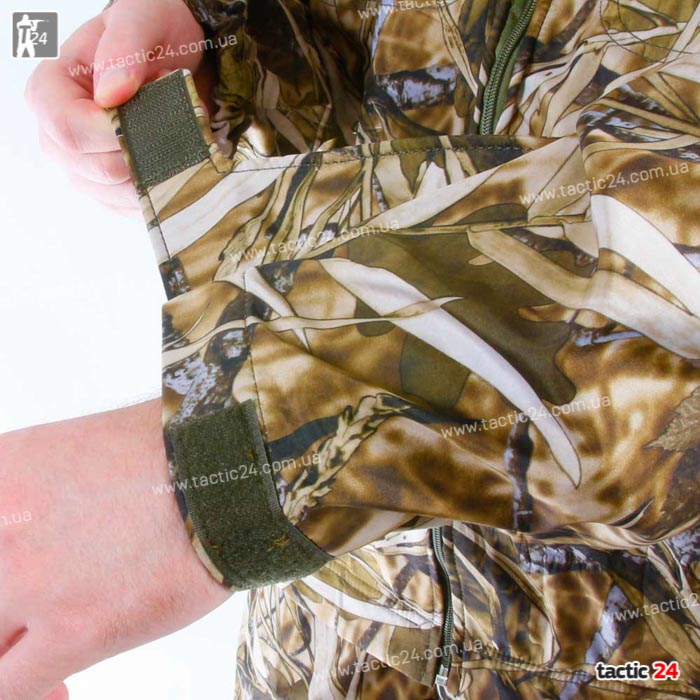 Камуфляжный Костюм (812) "Светлый камыш" водоотталкивающий Дюспо с начесом на змейках в военторг tactic24.com.ua