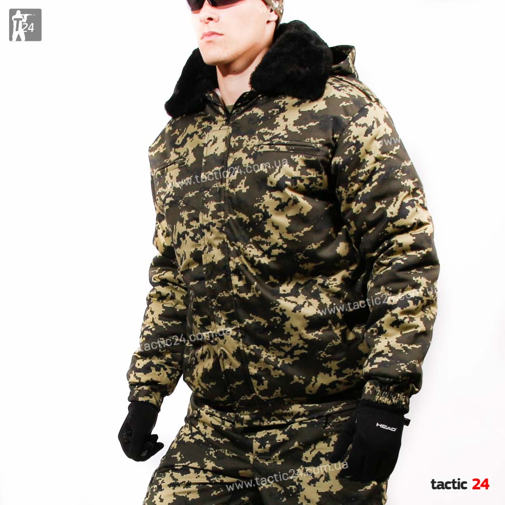 Зимний бушлат Пограничник Уставной Украина  на резинке в военторг tactic24.com.ua