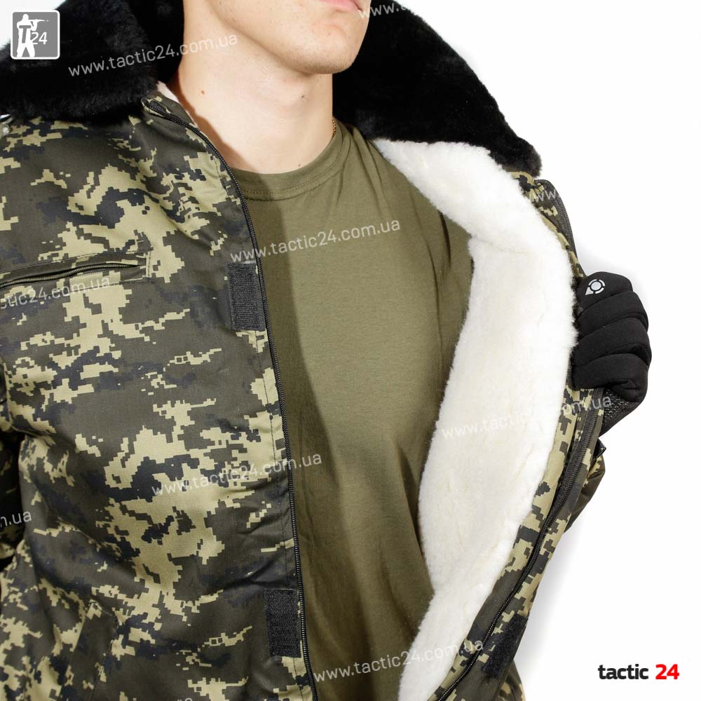 Зимний бушлат Пограничник Уставной Украина  на резинке в военторг tactic24.com.ua