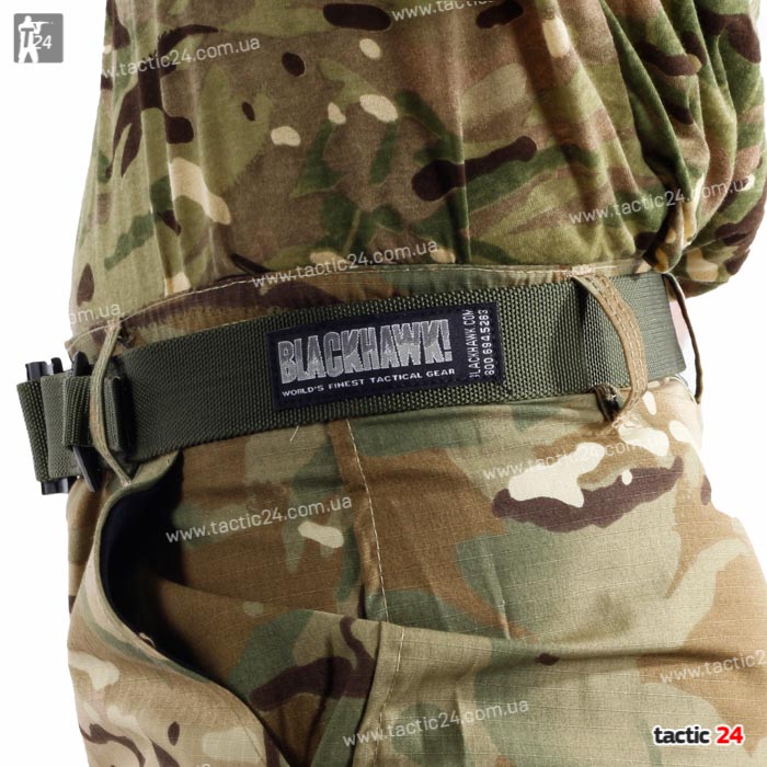 Ремень Блекхок тонкий оливковый в военторг tactic24.com.ua