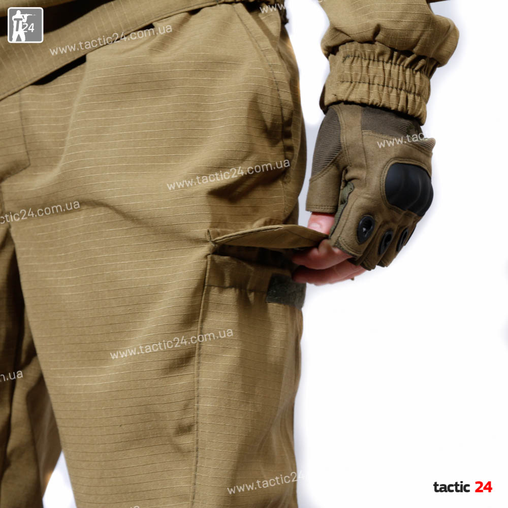Камуфляж спорт с капюшеном Койот РипСтоп в военторг tactic24.com.ua