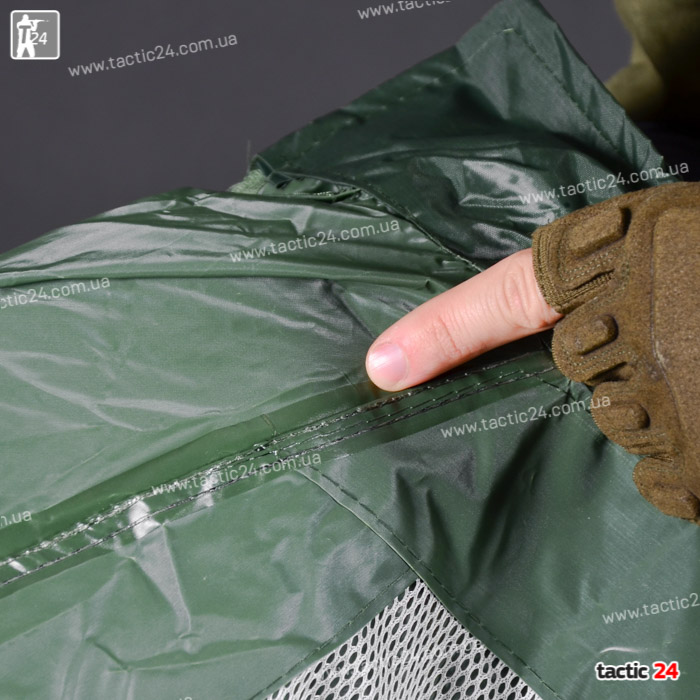 Дождевик Плащ "Прорезиненные швы" Олива в военторг tactic24.com.ua