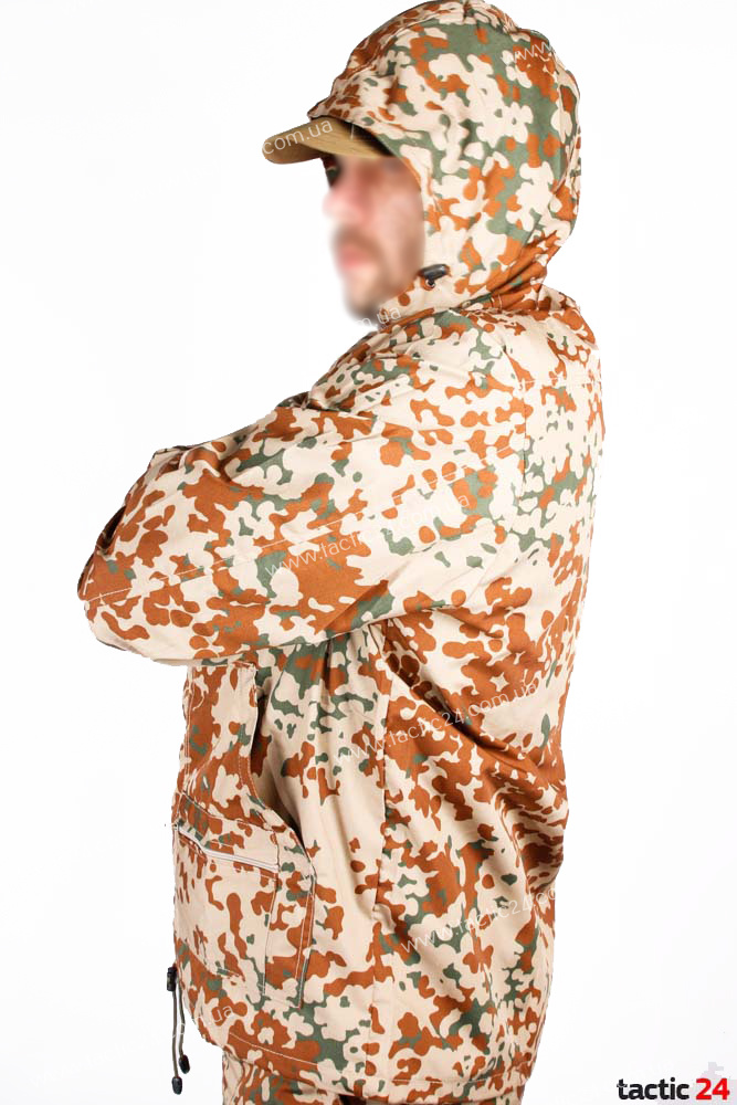 Камуфляж спорт с капюшеном Bundeswehr Tropentarn (Пустыня) с сеткой внутри - хлопок ,  в военторг tactic24.com.ua
