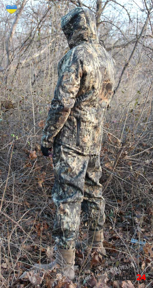 Зимний камуфляжный (112)  костюм с начесом Шерст Мембранный + полукомбинезоны Дуб ,  в военторг tactic24.com.ua