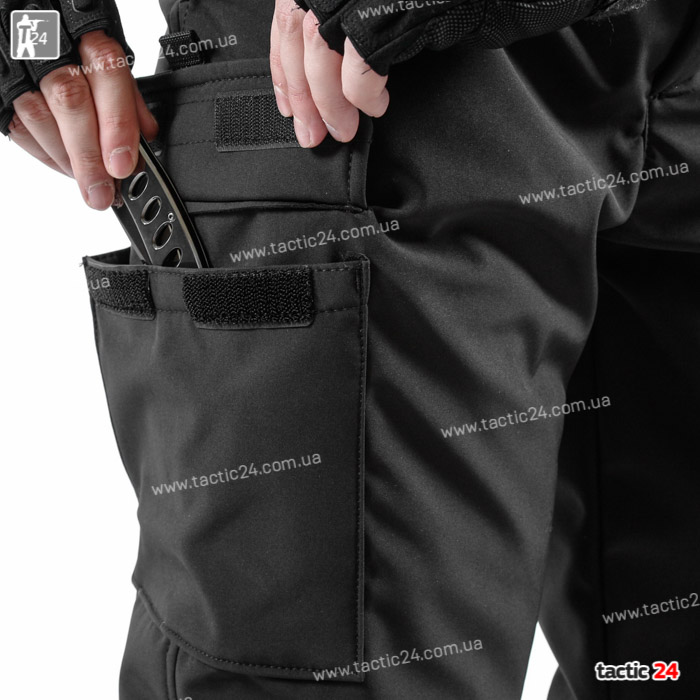 Зимний камуфляж (112) Hardshell   Черный  в военторг tactic24.com.ua