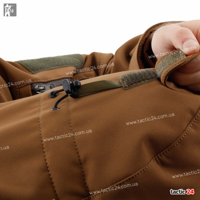 Куртка тактическая Softshell Койот Тан в военторг tactic24.com.ua