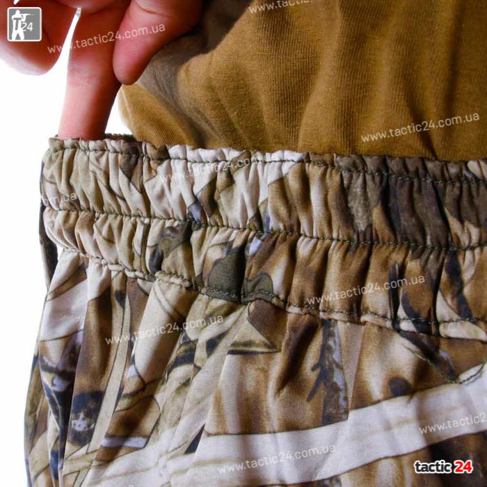 Камуфляжный Костюм (812) "Светлый камыш" водоотталкивающий Дюспо с начесом на змейках в военторг tactic24.com.ua