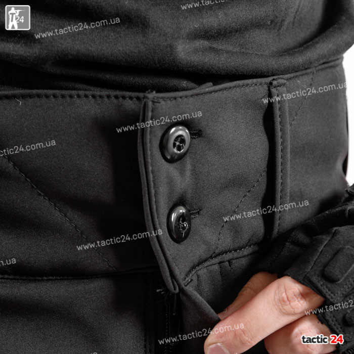 Зимний камуфляж (112) Hardshell   Черный  в военторг tactic24.com.ua