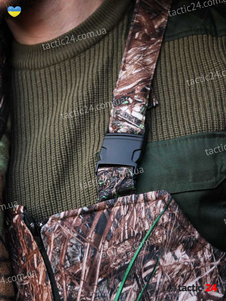 Зимний камуфляжный костюм Мембранный + полукомбинезоны Темный камыш ,  в военторг tactic24.com.ua