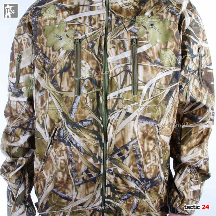 Камуфляжный Костюм (812) "Светлый камыш" водоотталкивающий Дюспо с начесом на змейках в военторг tactic24.com.ua