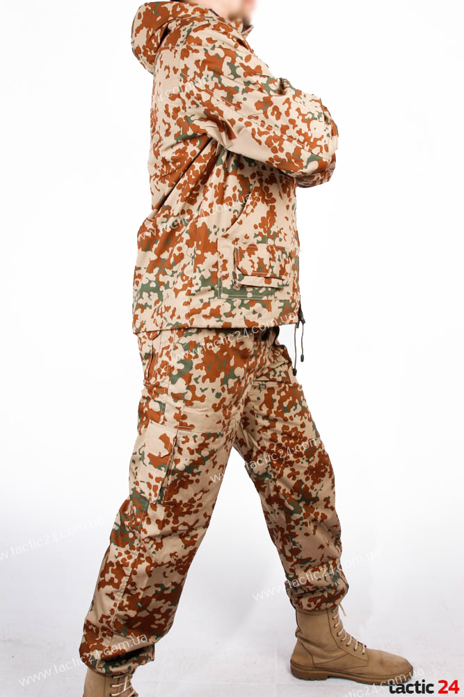 Камуфляж спорт с капюшеном Bundeswehr Tropentarn (Пустыня) с сеткой внутри - хлопок ,  в военторг tactic24.com.ua