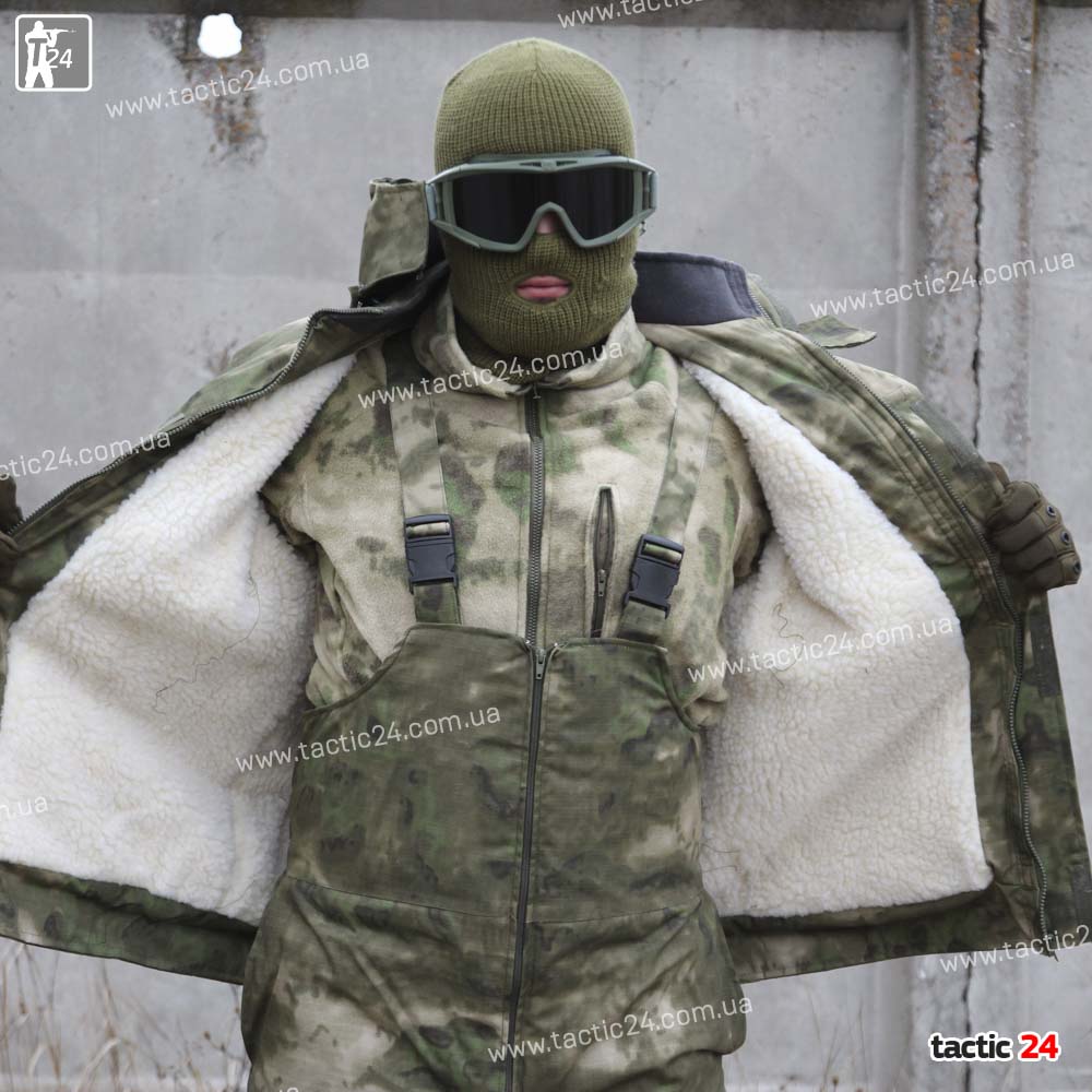 Зимний бушлат A-TACS FG на Овчине Прямой в военторг tactic24.com.ua
