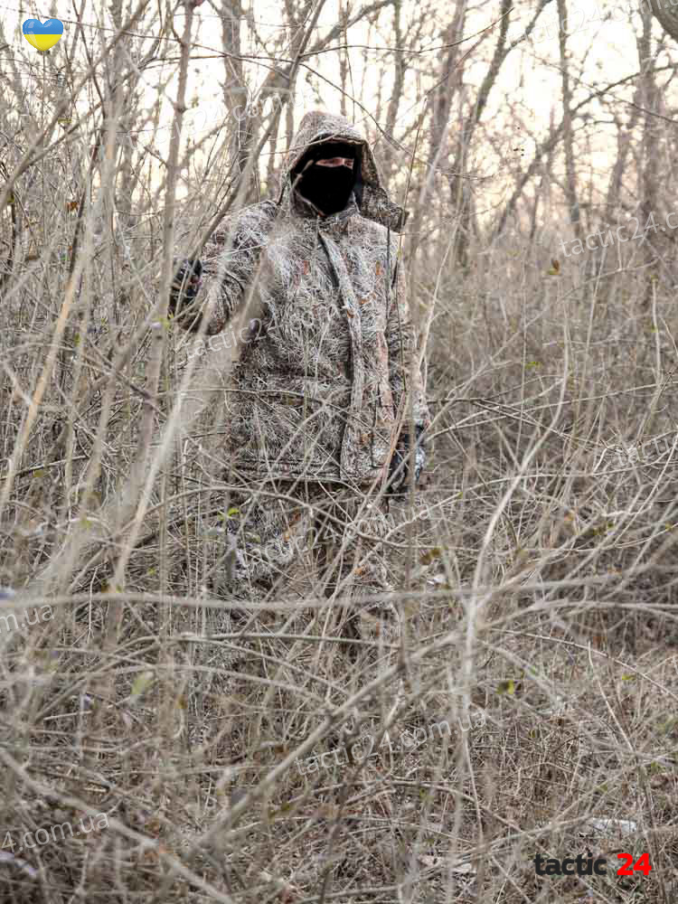 Зимовий камуфляжний костюм Парка + полукомбінезон Світлий очерет в военторг tactic24.com.ua