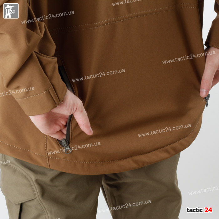 Куртка тактическая Softshell Койот Тан в военторг tactic24.com.ua