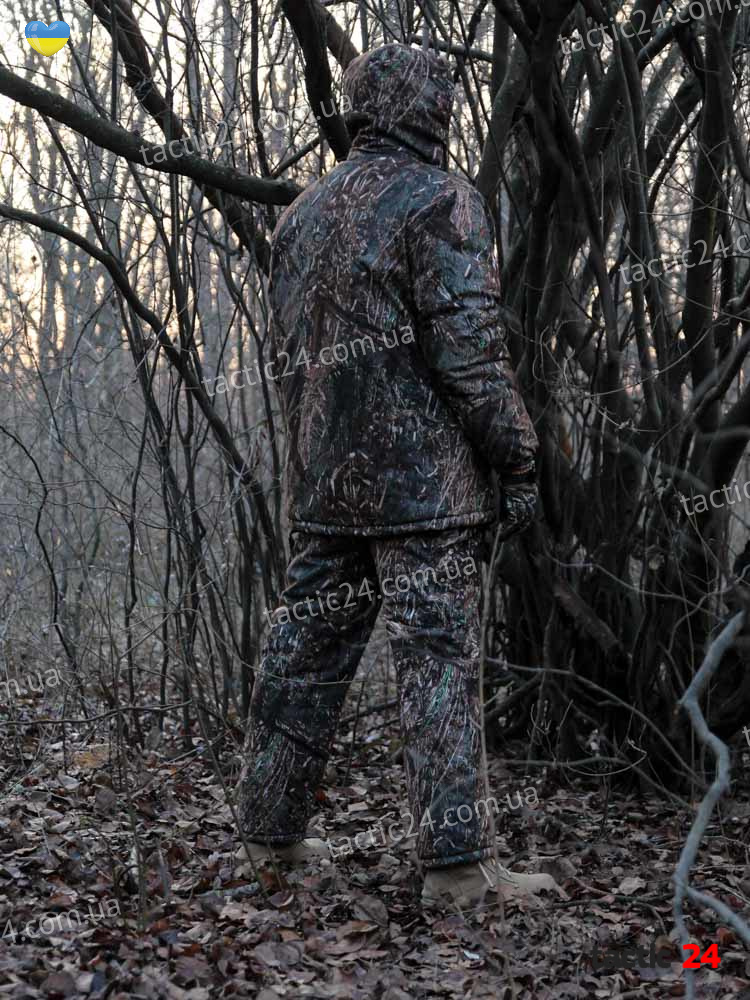 Зимний камуфляжный костюм Мембранный + полукомбинезоны Темный камыш ,  в военторг tactic24.com.ua