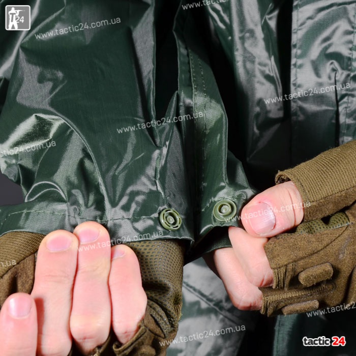 Дождевик Плащ "Прорезиненные швы" Олива в военторг tactic24.com.ua