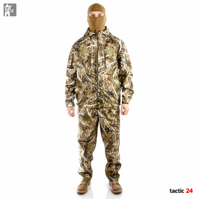 Камуфляжный Костюм (812) "Светлый камыш" водоотталкивающий Дюспо с начесом на змейках в военторг tactic24.com.ua