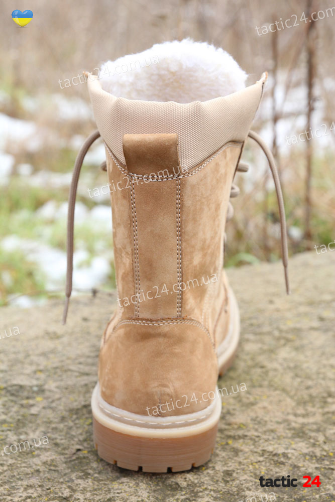 Зимние берцы теплый Песок ( 100 ) НАТО шерсть "Алпина" Образец в военторг tactic24.com.ua