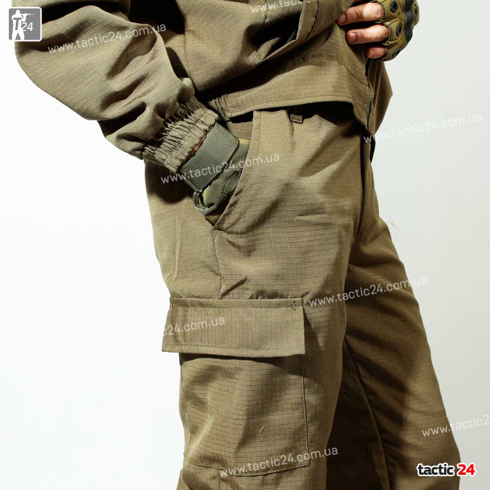 Камуфляж спорт с капюшеном Олива РипСтоп в военторг tactic24.com.ua