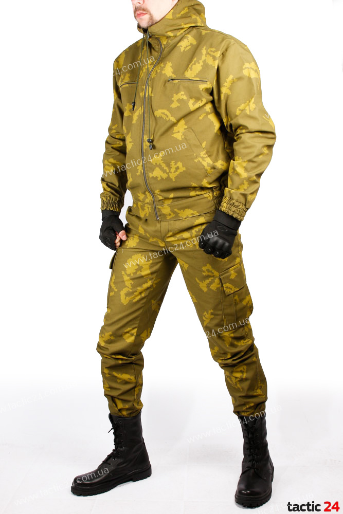 Камуфляж Березка маскировочный халат верхние карманы змейки ( Желтый Лист ) в военторг tactic24.com.ua